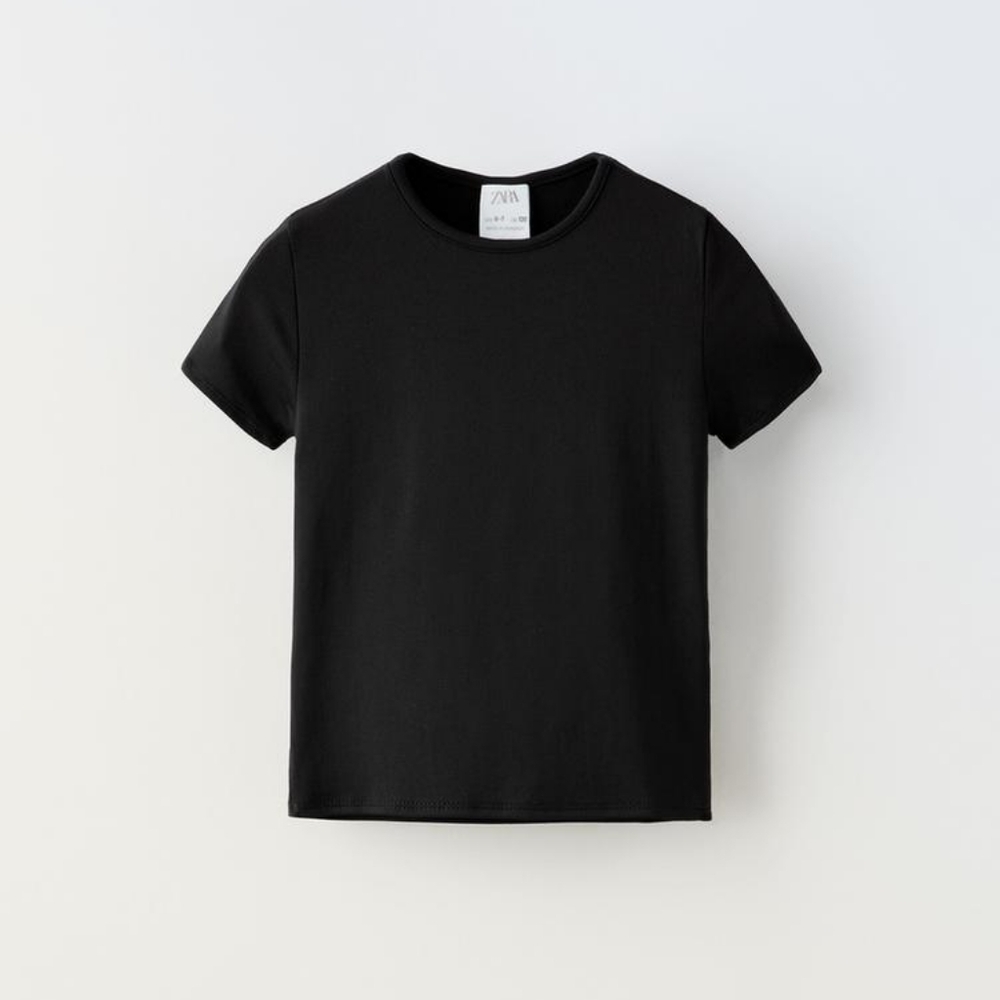 ZARA KIDS BASIC POLYAMIDE T-SHIRT